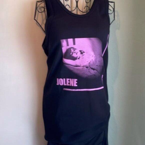 Ann Demeulemeester Jolene print Tank Top purple and black - Picture 2 of 10